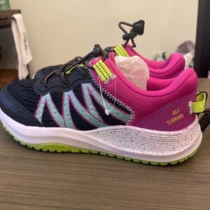 Avia Kids Sneakers - Black, Pink, and Green